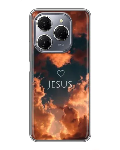 Чехол для TECNO Spark 20 Pro с картинкой «Сияние Имени Jesus»