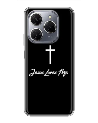 Чехол для TECNO Spark 20 Pro с картинкой «Иисус любит тебя»