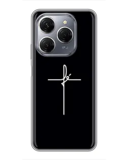 Чохол для TECNO Spark 20 Pro з картинкою «Тонкий хрест»