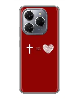 Чохол для TECNO Spark 20 Pro з картинкою «Рівняння любові»