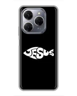 Чохол для TECNO Spark 20 Pro з картинкою «Риба  Jesus»