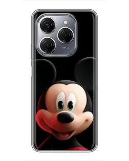 Чехол для TECNO Spark 20 Pro с картинкой «Улыбающийся Микки Маус»