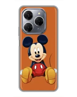 Чехол для TECNO Spark 20 Pro с картинкой «Микки отдыхает»