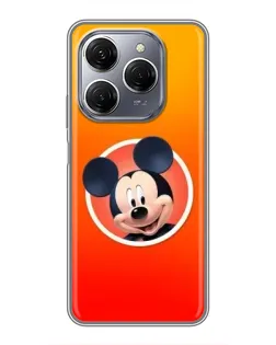 Чехол для TECNO Spark 20 Pro с картинкой «Mickey в круге»