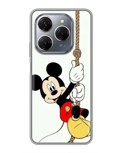 Чехол для TECNO Spark 20 Pro с картинкой «Mickey на канате» Чехол для TECNO Spark 20 Pro с картинкой «Mickey на канате»
