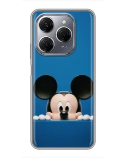 Чехол для TECNO Spark 20 Pro с картинкой «Микки выглядывает»