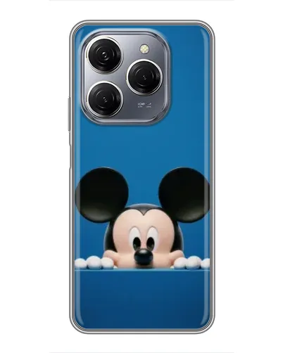 Чехол для TECNO Spark 20 Pro с картинкой «Микки выглядывает» Чехол для TECNO Spark 20 Pro с картинкой «Микки выглядывает»