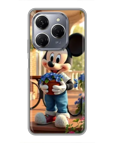 Чехол для TECNO Spark 20 Pro с картинкой «Микки садовод» Чехол для TECNO Spark 20 Pro с картинкой «Микки садовод»