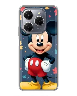 Чехол для TECNO Spark 20 Pro с картинкой «Осенний Mickey Mouse»