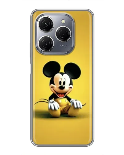 Чехол для TECNO Spark 20 Pro с картинкой «Микки на желтом» Чехол для TECNO Spark 20 Pro с картинкой «Микки на желтом»