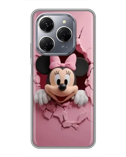 Чехол для TECNO Spark 20 Pro с картинкой «Минни сквозь стену» Чехол для TECNO Spark 20 Pro с картинкой «Минни сквозь стену»