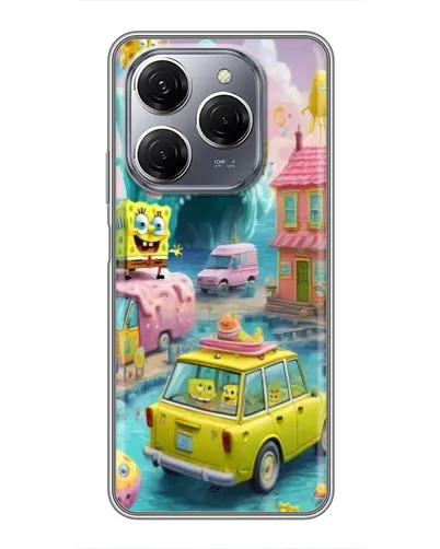 Чехол для TECNO Spark 20 Pro с картинкой «Монстр-трак приключения»