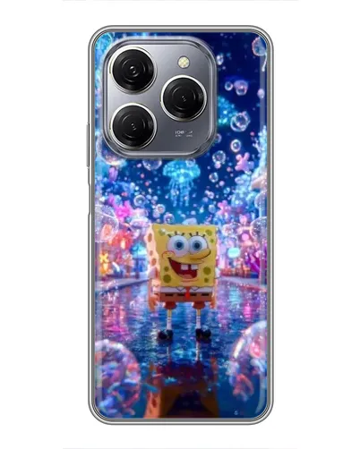 Чехол для TECNO Spark 20 Pro с картинкой «Неоновый океан»