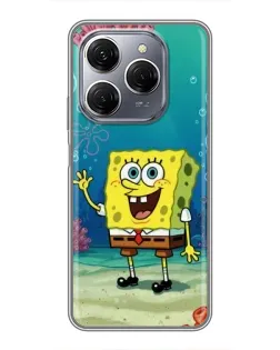 Чехол для TECNO Spark 20 Pro с картинкой «Подводный привет»