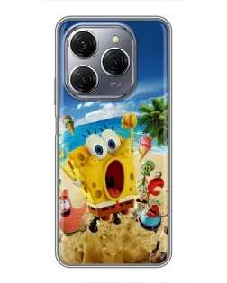 Чехол для TECNO Spark 20 Pro с картинкой «Развлечения на пляже»