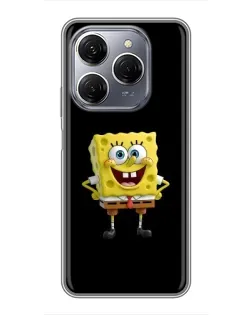 Чехол для TECNO Spark 20 Pro с картинкой «Классический Губка Боб»