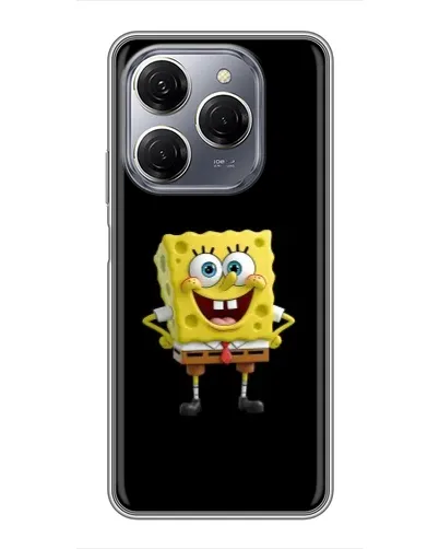 Чехол для TECNO Spark 20 Pro с картинкой «Классический Губка Боб»