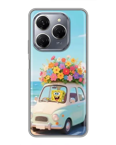 Чехол для TECNO Spark 20 Pro с картинкой «Автомобильное путешествие»