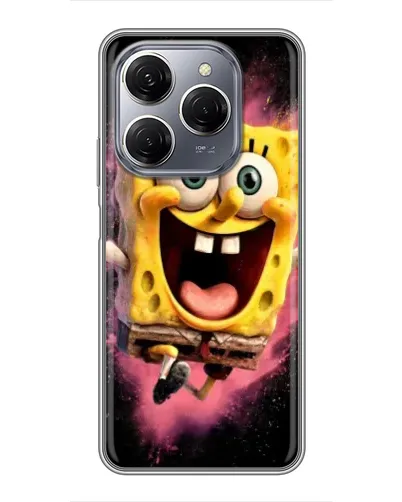 Чехол для TECNO Spark 20 Pro с картинкой «Взрывной Спанч Боб»