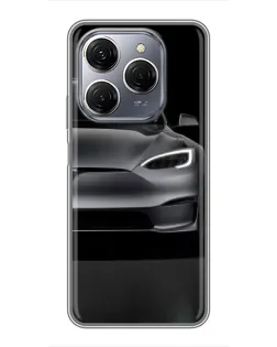 Чехол для TECNO Spark 20 Pro с картинкой «Tesla Model S Look»