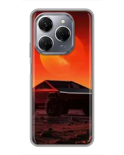 Чохол для TECNO Spark 20 Pro з картинкою «Cybertruck на Марсі»