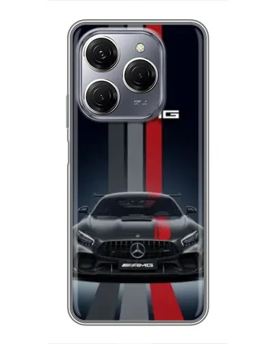 Чехол для TECNO Spark 20 Pro с картинкой «Mercedes — белый карбон» Чехол для TECNO Spark 20 Pro с картинкой «Mercedes — белый карбон»
