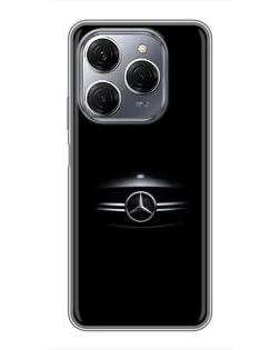 Чохол для TECNO Spark 20 Pro з картинкою «Mercedes — абстрактні лінії»