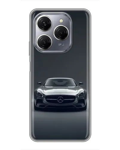 Чехол для TECNO Spark 20 Pro с картинкой «Mercedes на черном» Чехол для TECNO Spark 20 Pro с картинкой «Mercedes на черном»