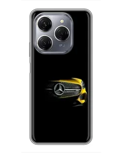 Чехол для TECNO Spark 20 Pro с картинкой «Mercedes — ретро стиль»