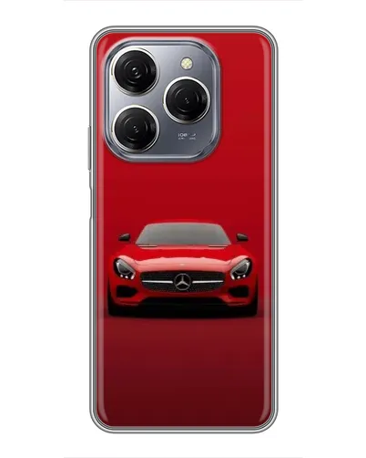 Чехол для TECNO Spark 20 Pro с картинкой «Красный Mercedes AMG» Чехол для TECNO Spark 20 Pro с картинкой «Красный Mercedes AMG»