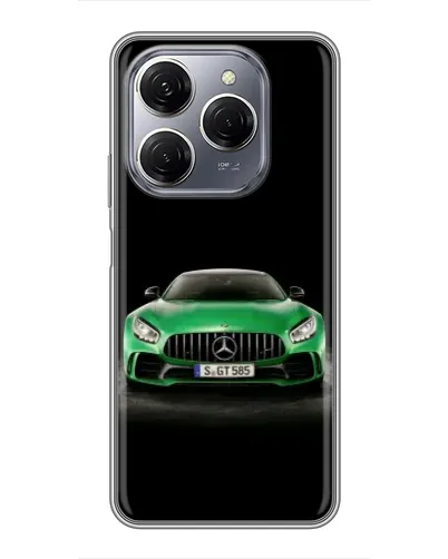 Чехол для TECNO Spark 20 Pro с картинкой «Mercedes — неоновый лого» Чехол для TECNO Spark 20 Pro с картинкой «Mercedes — неоновый лого»