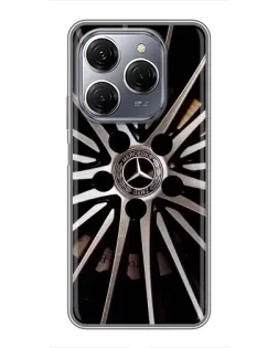 Чехол для TECNO Spark 20 Pro с картинкой «Диск Mercedes»