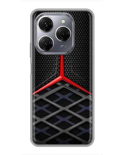 Чехол для TECNO Spark 20 Pro с картинкой «Mercedes Carbon Grid» Чехол для TECNO Spark 20 Pro с картинкой «Mercedes Carbon Grid»