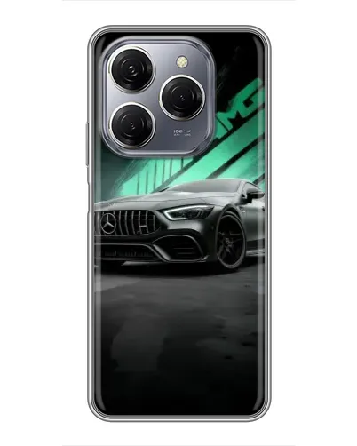 Чехол для TECNO Spark 20 Pro с картинкой «Темный Mercedes AMG» Чехол для TECNO Spark 20 Pro с картинкой «Темный Mercedes AMG»