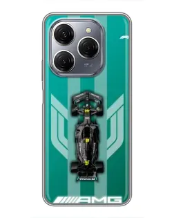 Чехол для TECNO Spark 20 Pro с картинкой «Mercedes AMG Petronas»