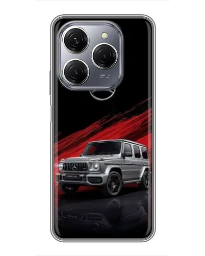 Чехол для TECNO Spark 20 Pro с картинкой «Mercedes G-Class красный» Чехол для TECNO Spark 20 Pro с картинкой «Mercedes G-Class красный»