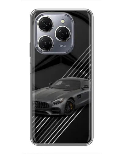 Чехол для TECNO Spark 20 Pro с картинкой «Mercedes AMG — графика» Чехол для TECNO Spark 20 Pro с картинкой «Mercedes AMG — графика»