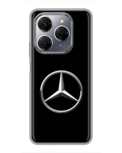 Чехол для TECNO Spark 20 Pro с картинкой «Mercedes классический лого»