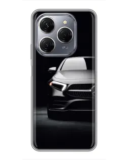 Чехол для TECNO Spark 20 Pro с картинкой «Свет фар Mercedes»