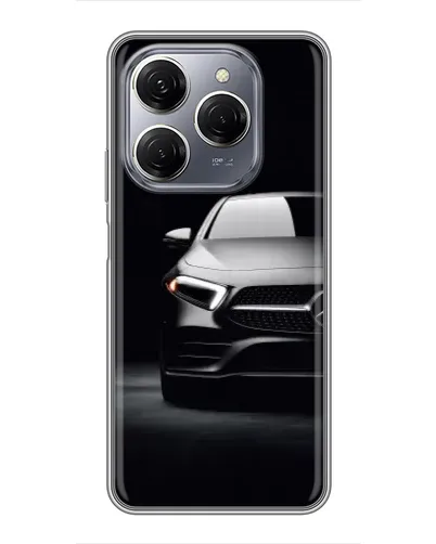 Чехол для TECNO Spark 20 Pro с картинкой «Свет фар Mercedes» Чехол для TECNO Spark 20 Pro с картинкой «Свет фар Mercedes»