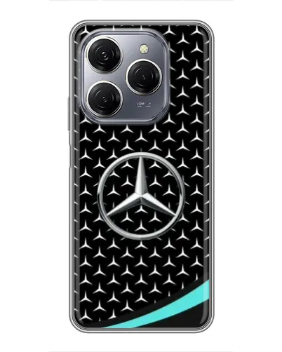 Чехол для TECNO Spark 20 Pro с картинкой «Mercedes — бирюзовый акцент» Чехол для TECNO Spark 20 Pro с картинкой «Mercedes — бирюзовый акцент»