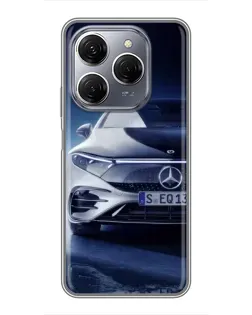 Чехол для TECNO Spark 20 Pro с картинкой «Mercedes EQ — будущее»