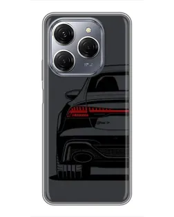 Чехол для TECNO Spark 20 Pro с картинкой «Задняя часть Audi — арт»