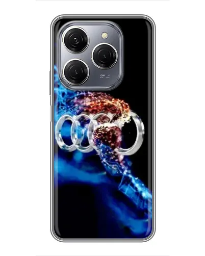 Чехол для TECNO Spark 20 Pro с картинкой «Энергия лого Audi» Чехол для TECNO Spark 20 Pro с картинкой «Энергия лого Audi»