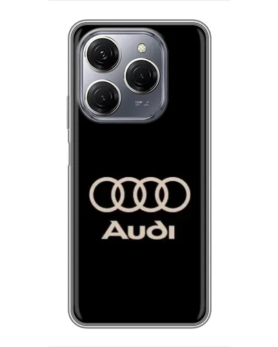 Чехол для TECNO Spark 20 Pro с картинкой «Audi — золотой логотип» Чехол для TECNO Spark 20 Pro с картинкой «Audi — золотой логотип»