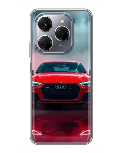 Чехол для TECNO Spark 20 Pro с картинкой «Audi RS — красный стиль» Чехол для TECNO Spark 20 Pro с картинкой «Audi RS — красный стиль»