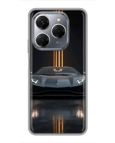 Чохол для TECNO Spark 20 Pro з картинкою «Lamborghini золоті лінії» Чохол для TECNO Spark 20 Pro з картинкою «Lamborghini золоті лінії»