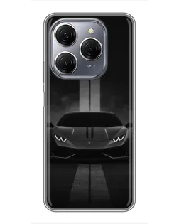 Чохол для TECNO Spark 20 Pro з картинкою «Lamborghini симетрія доріг»