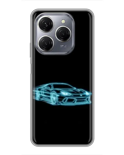 Чохол для TECNO Spark 20 Pro з картинкою «Неоновий контур Lamborghini» Чохол для TECNO Spark 20 Pro з картинкою «Неоновий контур Lamborghini»