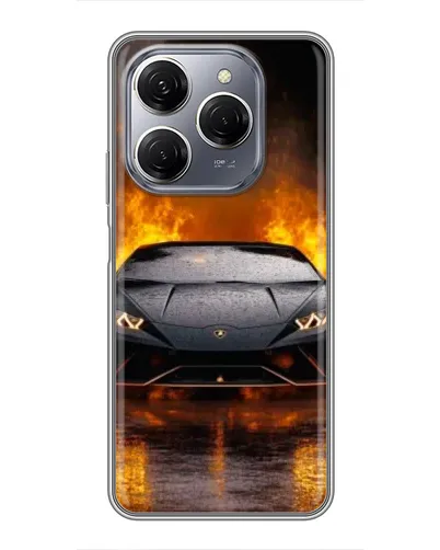 Чохол для TECNO Spark 20 Pro з картинкою «Lamborghini у вогні» Чохол для TECNO Spark 20 Pro з картинкою «Lamborghini у вогні»